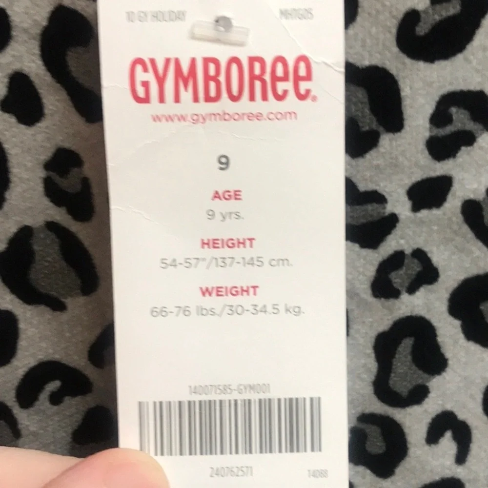 Gymboree girls size 9 leopard print dress NWT